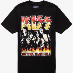 kiss hotter than hell t shirt